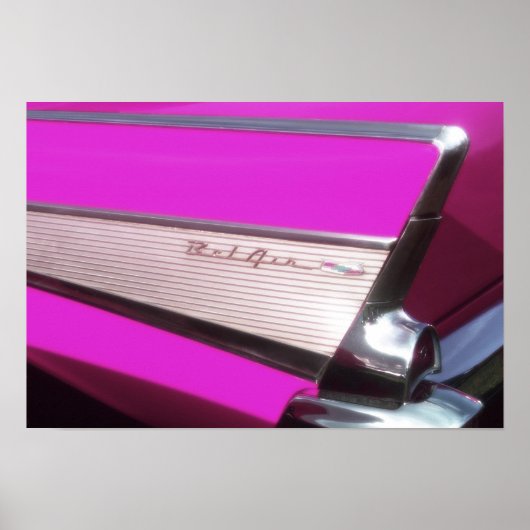 Oldtimer: Chevrolet Bel Air Poster (Voorkant)
