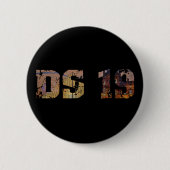 Oldtimer Citroen DS 19 Limousine Ronde Button 5,7 Cm (Voorkant)