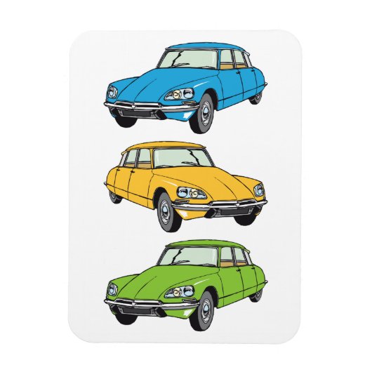 Oldtimer Citroen DS 19 Trio Magneet (Verticaal)