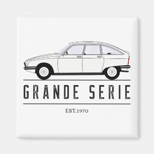 Oldtimer Citroen GS Frankreich Grande Serie Magneet