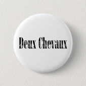 Oldtimer Deux Chevaux 2CV Ente Ronde Button 5,7 Cm (Voorkant)
