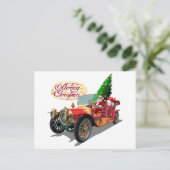 oldtimer feestdagenkaart (Staand voorkant)