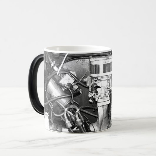 oldtimer magische mok (Voorkant links)