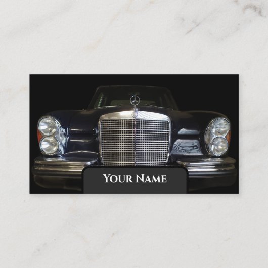 Oldtimer Mercedes Benz historische auto conservato Visitekaartje (Voorkant)