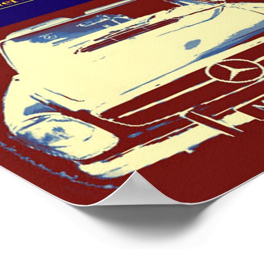 Oldtimer mercedes Collage Poster door N.P. (Hoek)