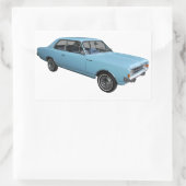 Oldtimer Opel Rekord Rechthoekige Sticker (Tas)