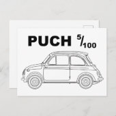 Oldtimer Österreich Steiermark Steyr Puch 500 Briefkaart (Voorkant / Achterkant)