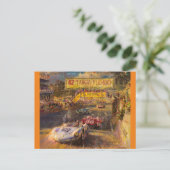 Oldtimer race briefkaart (Staand voorkant)