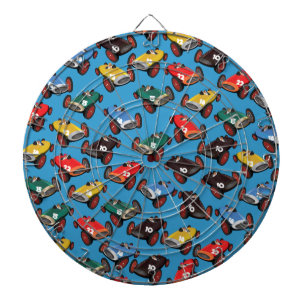 Oldtimer Racende Auto's Dartbord