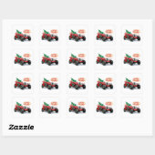 oldtimer vierkante sticker (Vel)