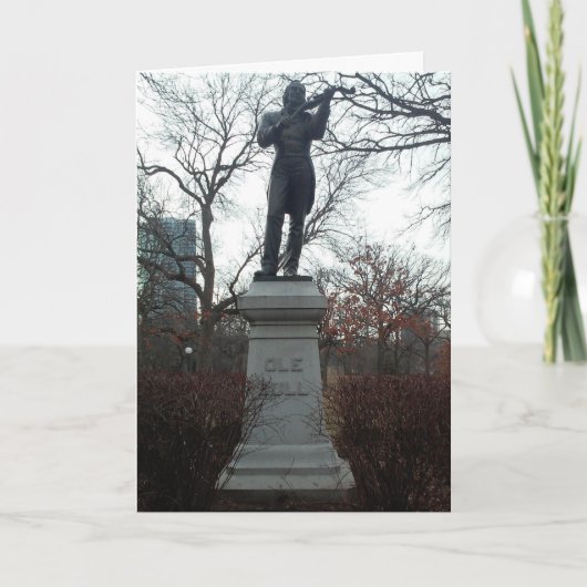 Ole Bull Verjaardag Kaart (Voorkant)