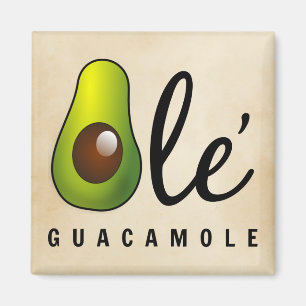 Ole Guacamole Avocado Humor Magneet
