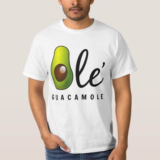 Ole Guacamole Avocado Humor T-shirt (Voorkant)