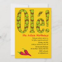 Ole ! Invitation à thème mexicaine