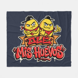 Ole mis huevos 2 fleece deken