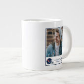 Ole Miss Football helm | Donkerblauw Extra Grote Beker (Voorkant rechts)