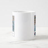 Ole Miss Football helm | Donkerblauw Extra Grote Beker (Voorkant)