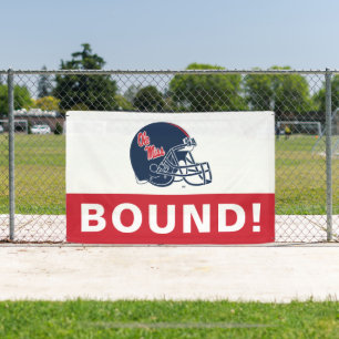 Ole Miss Football helm   Donkerblauw Spandoek