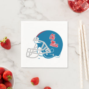 Ole Miss Football helm   Lichtblauw Servet