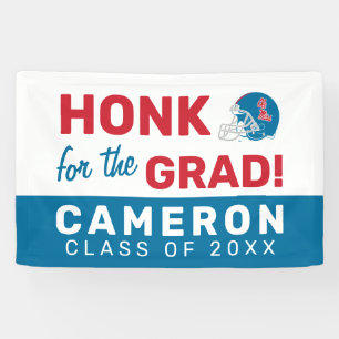 Ole Miss Football helm   Lichtblauw Spandoek