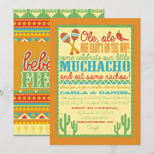 Ole, Ole, Fiesta Baby shower Uitnodiging