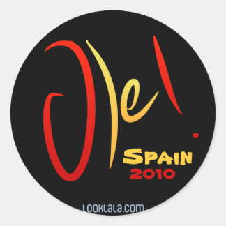 Ole, Spanje, 2010 Ronde Sticker