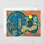 Ole Western Guitar Postcard Briefkaart (Voorkant / Achterkant)