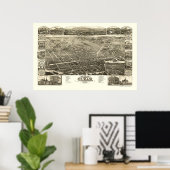 Olean, NY Panoramic Map - 1882 Poster (Thuiskantoor)