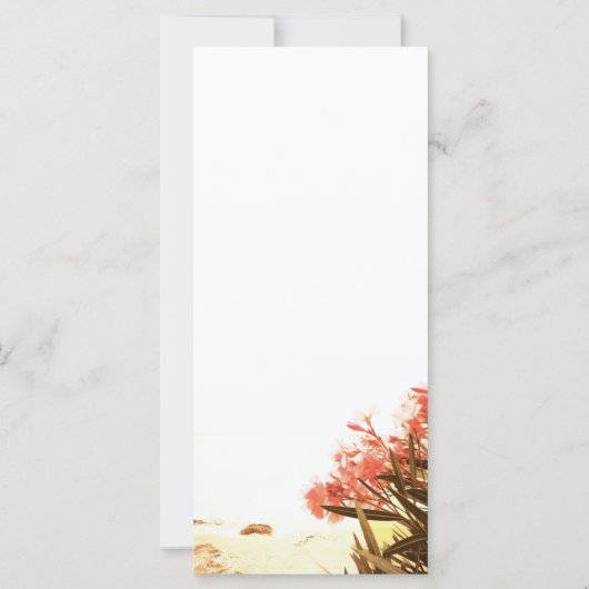 Oleander Flowers on Beach Wedding Menu (Dos)