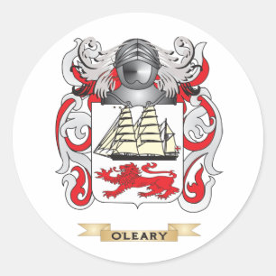 O'Leary Coat of Arms (gezinscrest) Ronde Sticker