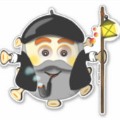 Olentzero vasco Eguberri on by Simonsitos Sticker (Voorkant)