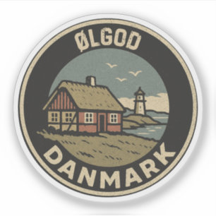 Ølgod, Denemarken Danmark  Sticker