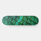 Olhos azuis nasadrados, imagem riscada, borrada skateboard (Horizontaal)