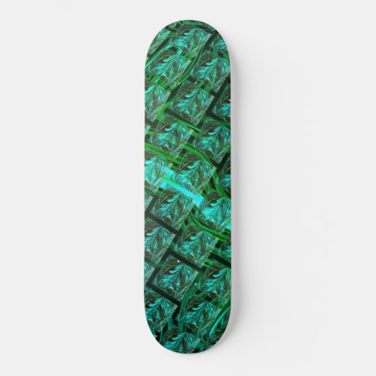 Olhos azuis nasadrados, imagem riscada, borrada skateboard (Voorkant)
