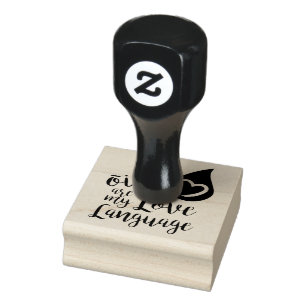 Olie is mijn liefdesstempel rubberstempel