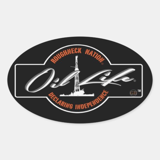 OLIE LIFE Olieveld Ovale Sticker (Voorkant)