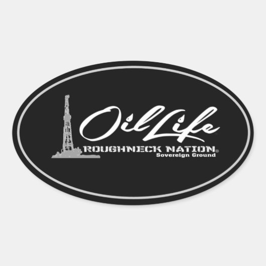 OLIE LIFE Olieveld Ovale Sticker (Voorkant)