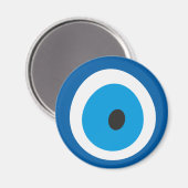Olie Oogblauw Turks boze oog Charm Nazar Magneet (Voorkant / Achterkant)