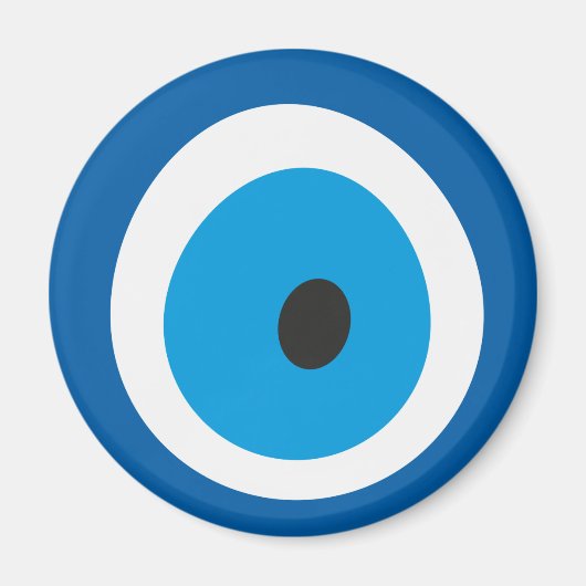 Olie Oogblauw Turks boze oog Charm Nazar Magneet (Voorkant)