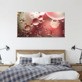 Olie op water canvas afdruk (Insitu (Slaapkamer))