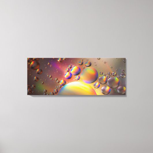 Olie op water canvas afdruk (Voorkant)