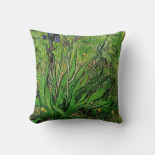Olie-schilderij met vintage bloemmotief, Iris door Kussen