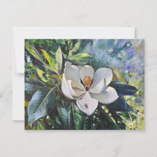 Olie Schilderij van Magnolia Bloesem van de Harmon Briefkaart