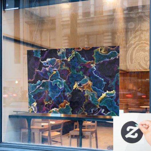 Olie Slick Window Cling Raamsticker (Cafe Raam)