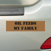 OLIE VOEDT MIJN GEZIN BUMPERSTICKER (Op auto)
