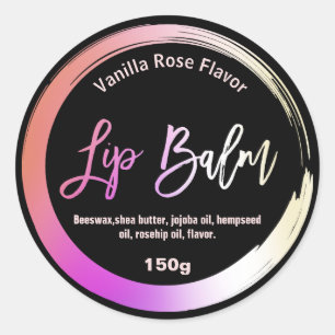 Olieachtige verf lipbalm etiketten