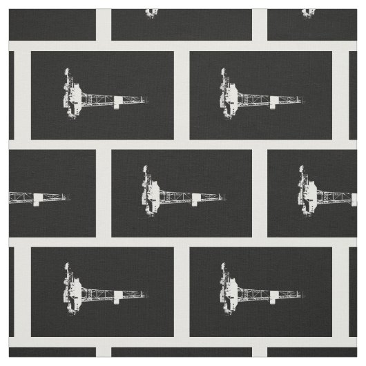 Oliedruppelrig Silhouette Stof (Swatch)