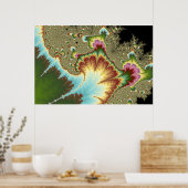 Olieexpandering - Fractal Poster (Keuken)