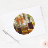  olieflessen ronde sticker (Envelop)