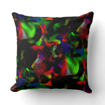 Oliegroen en rode vlekken met donkere delen werpen